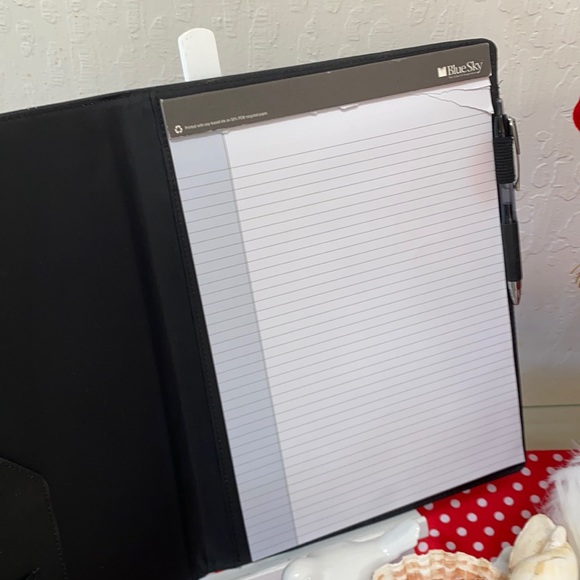 Blue Sky Faux Leather Padfolio - Picture 4 of 6